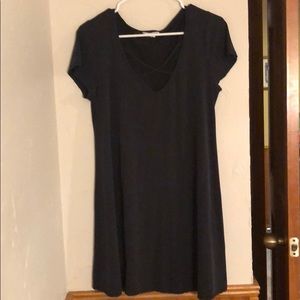 Black Cross Front Dress!